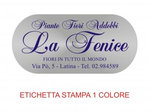 Etichette adesive per fioristi, fiorai e vivaisti (mm 57x27)  (cod.29G)